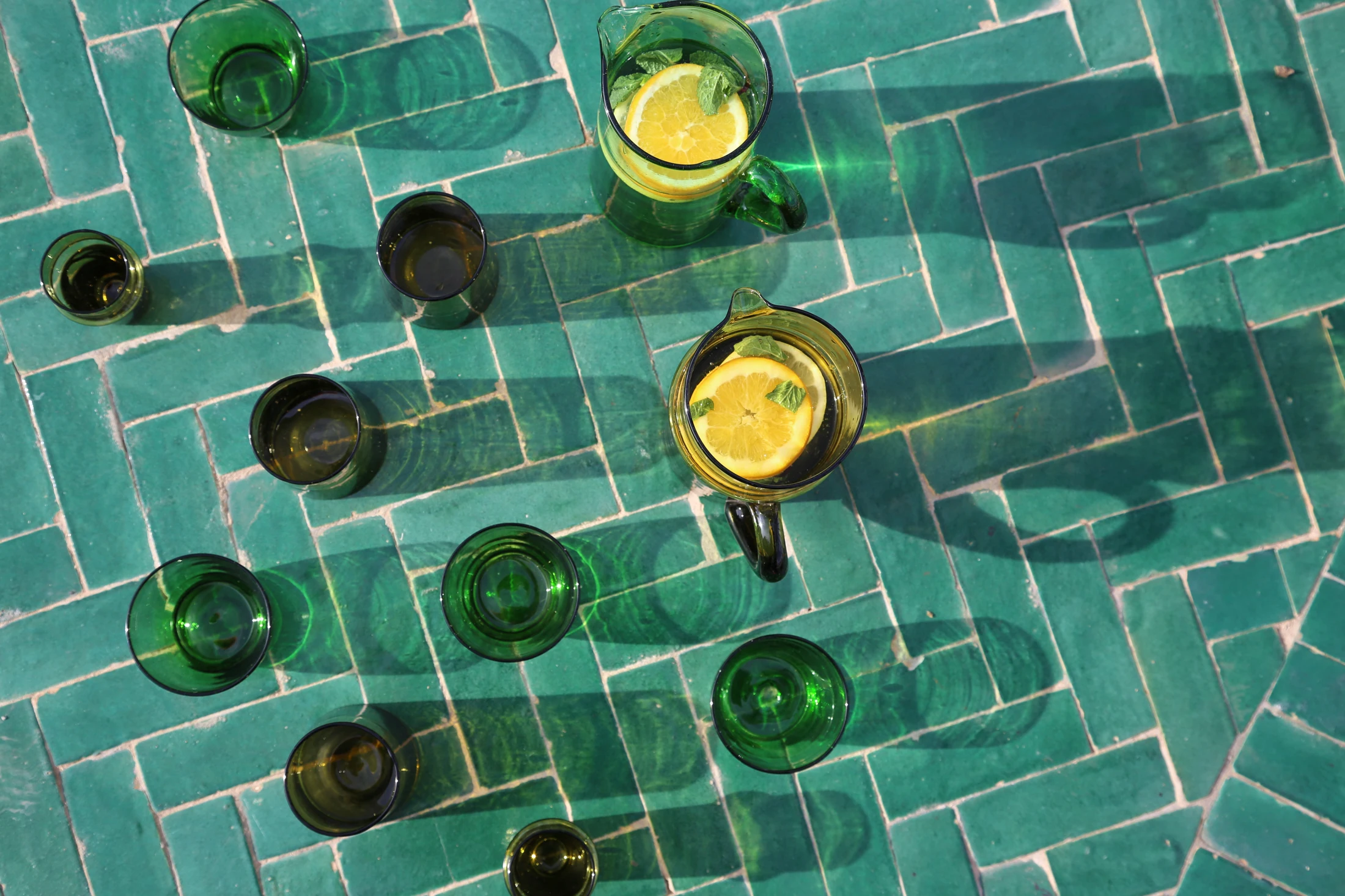 Riad Anya · poolside drinks